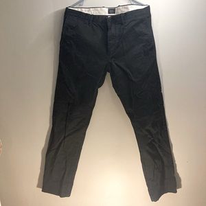 J Crew Broken In Khakis in black 33 x 32